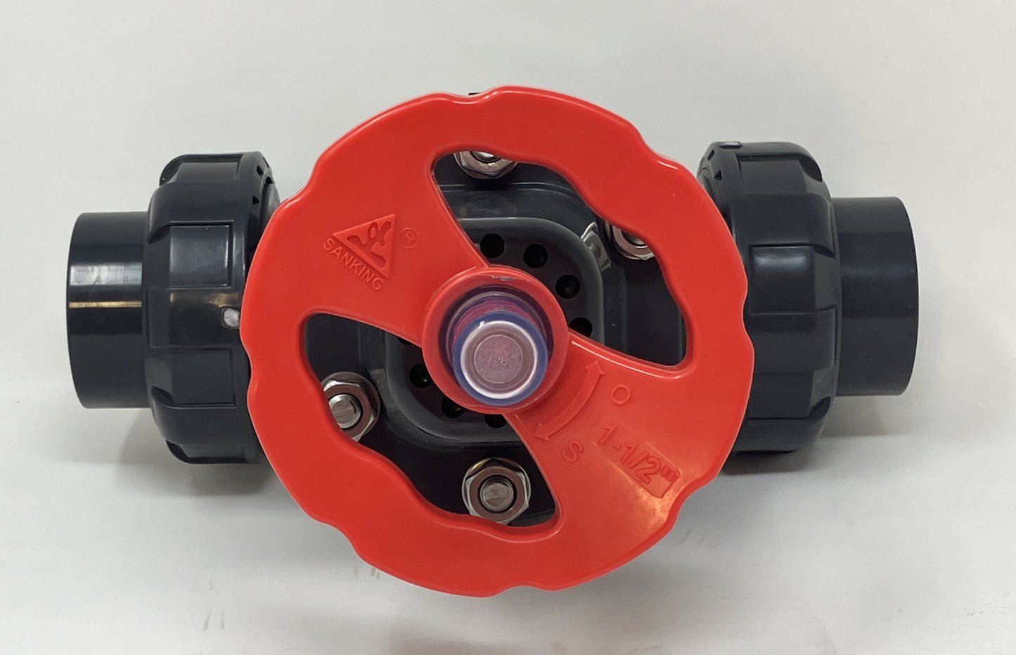 1.5" ANSI PVC EPDM Diaphragm Valve New Overstock, Sanking mfg.