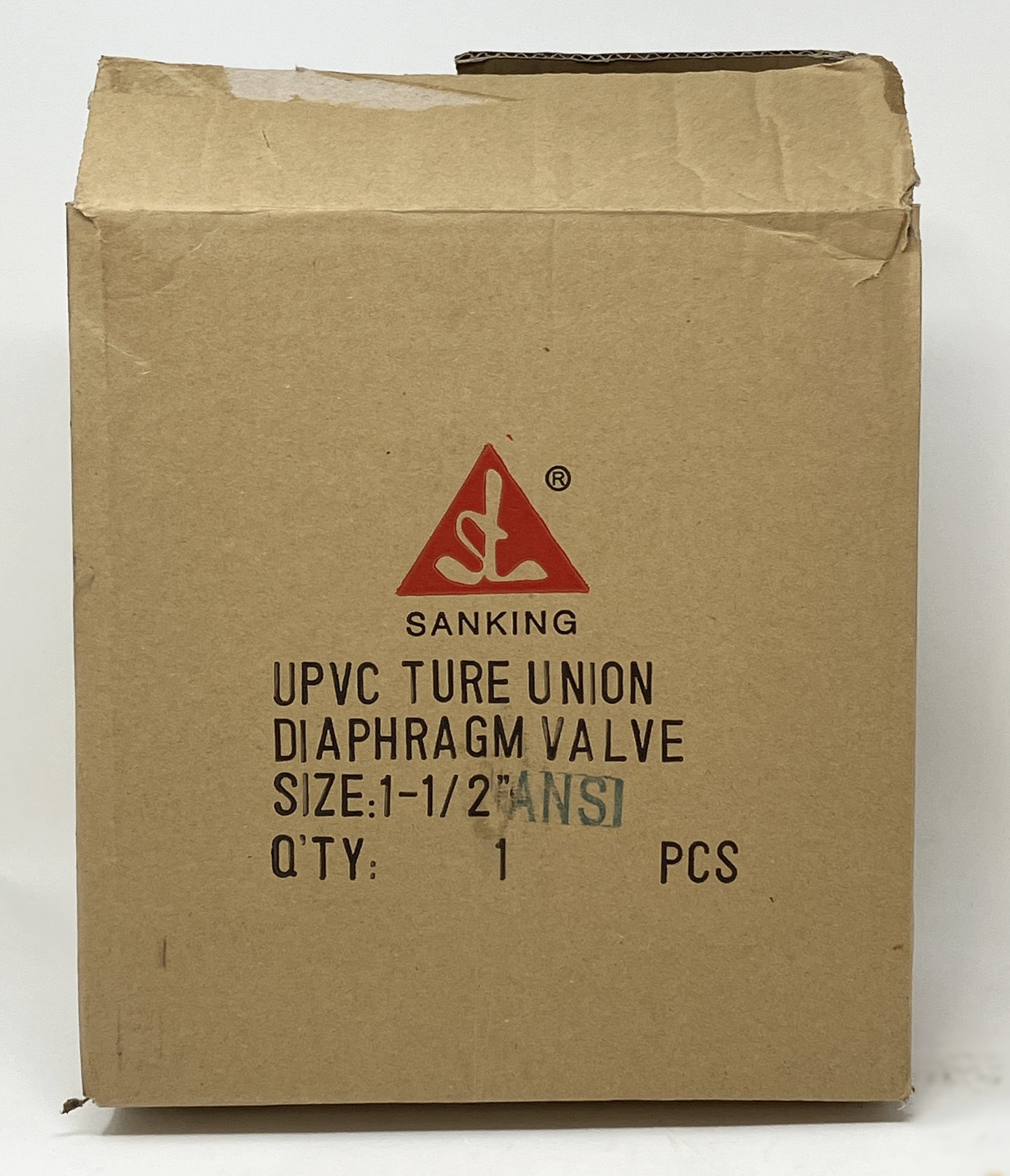 1.5" ANSI PVC EPDM Diaphragm Valve New Overstock, Sanking mfg.