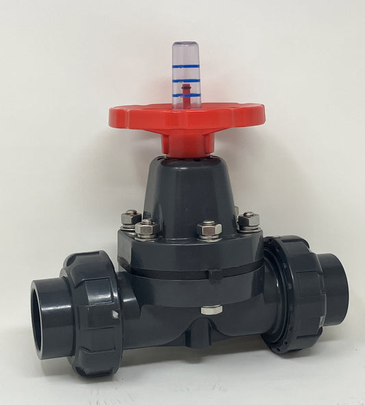 1.5" ANSI PVC EPDM Diaphragm Valve New Overstock, Sanking mfg.